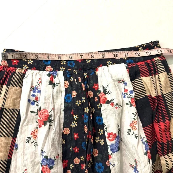 Anthropologie Let Me Be Contrast mixed print maxi skirt Size XS - Picture 12 of 12